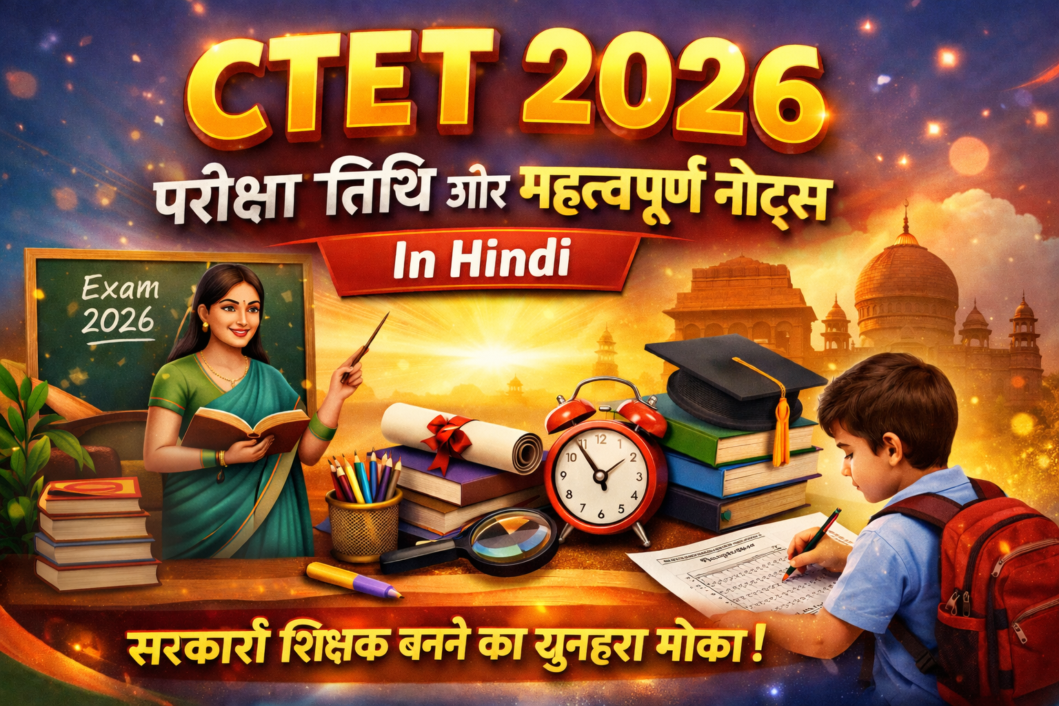 CTET Exam 2026: (Next Date) Notes, Important Questions और तैयारी की पूरी जानकारी
