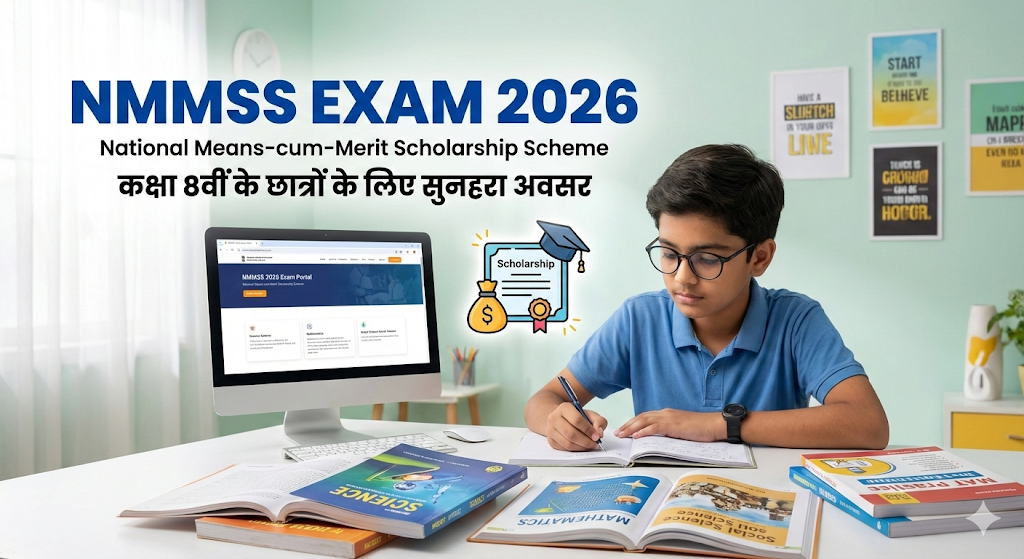 NMMSS परीक्षा 2026: कक्षा 8वीं के छात्रों के लिए छात्रवृत्ति पाने का सुनहरा मौका (सम्पूर्ण गाइड)